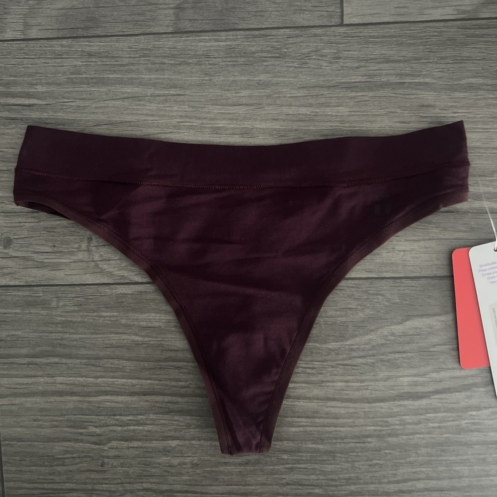 NWT Tommy John Cool Cotton Winetasting Thong Panty Womens XS